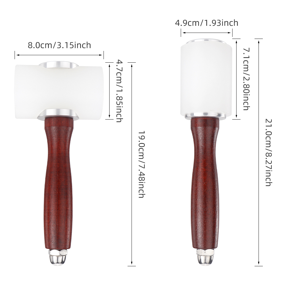 Leather DIY Carving Hammer Lea - Rivet Setter Tool recension och pris