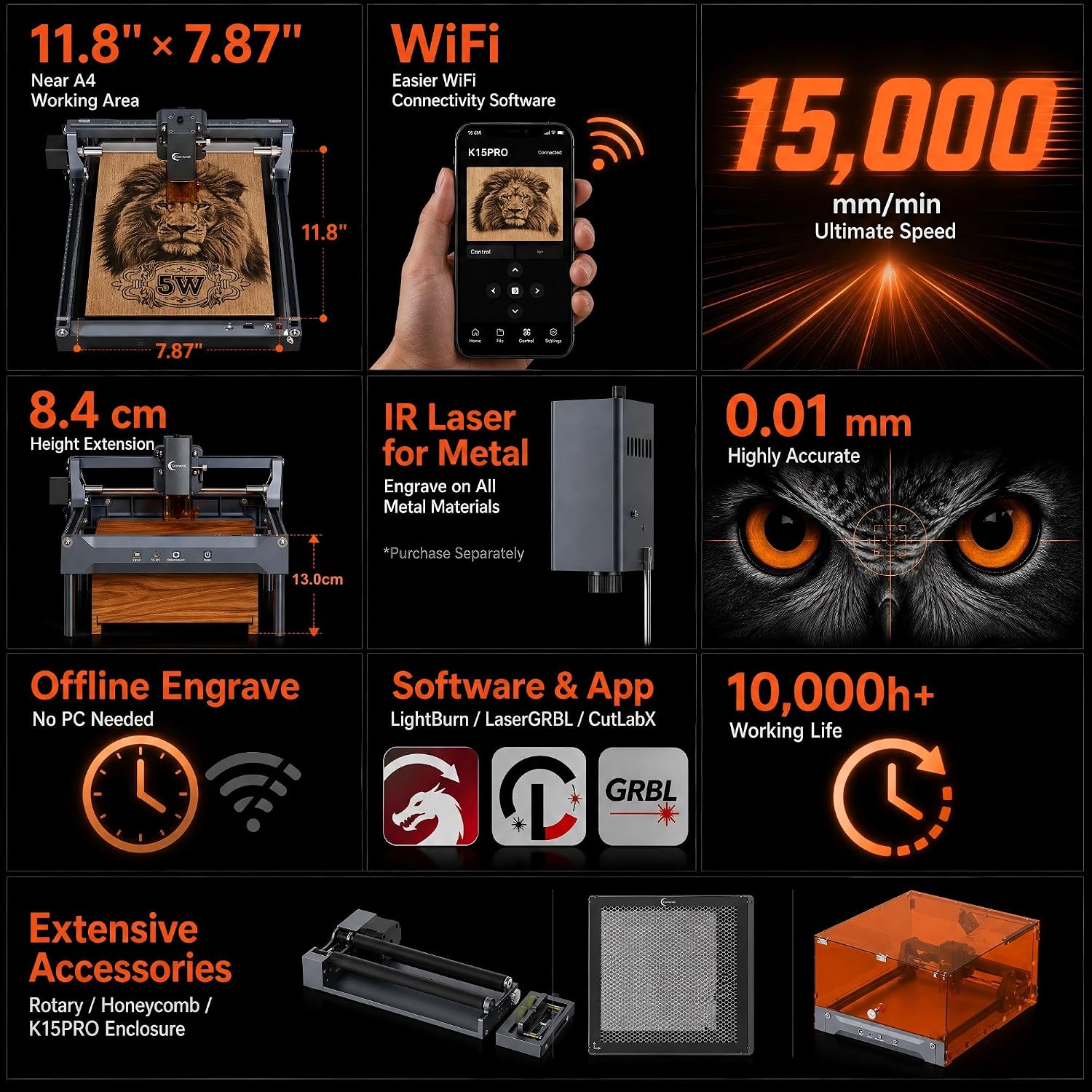 K15 Pro 7w Laser Engraving Mac - Leatherwork Machine recension och pris