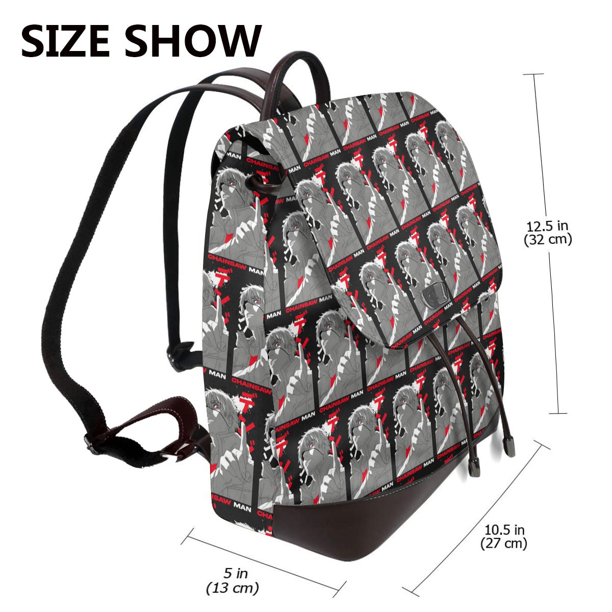Anime Chainsaw Man Devil Women - Leather Work Rucksack Mens recension och pris