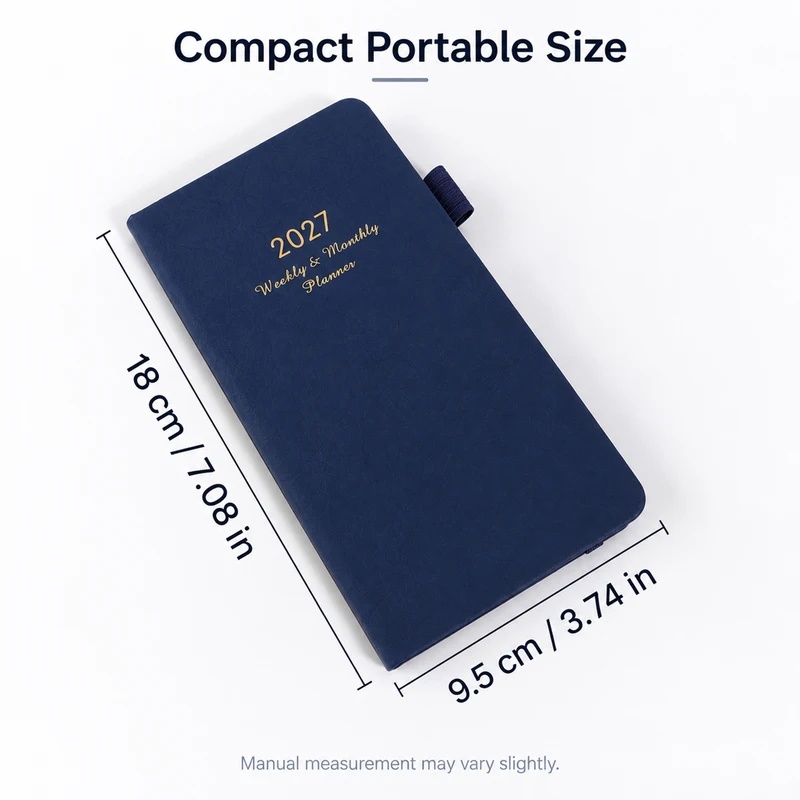 2027 Weekly & Monthly Pocket P - Leather Work Diary Covers recension och pris