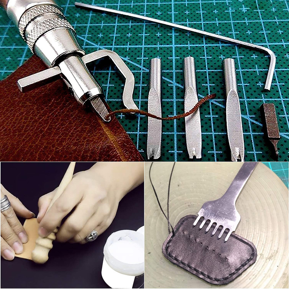 7 In 1 Adjustable Leathercraft - Groover Stitching Tool recension och pris